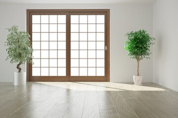 Modern interior design. 3D illustration