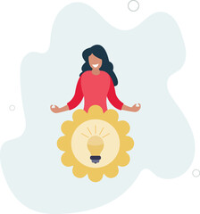 solar energy. alternative energy concept and innovation.flat design.illustration with people.