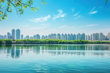 Urban Cityscape Background With Modern Skyline in Metropolitan Environment