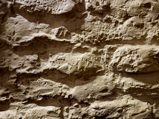 Old brick wall pattern close view background, stone texture surface