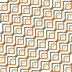 Geometric pattern in flat style. Abstract print with geometric objects. Fashionable design illustration in beige, ocher, olive green and dark green colors