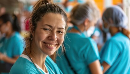 Fototapeta premium Describe the role of hospital volunteers in improving patient experience