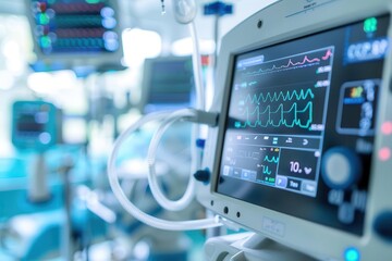 Describe the technology used in modern hospitals to monitor patient health