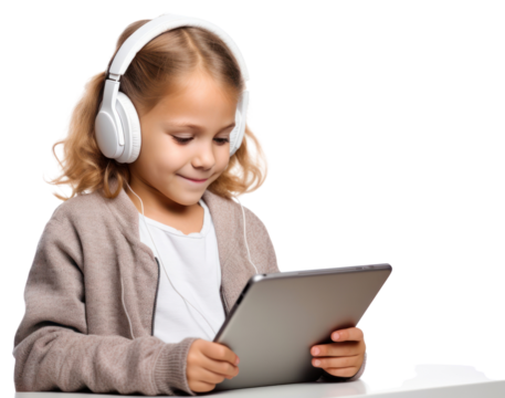 PNG Headphones computer looking reading.