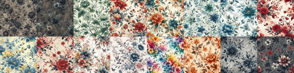 beautiful flowers in ink draw style. AI generated illustration