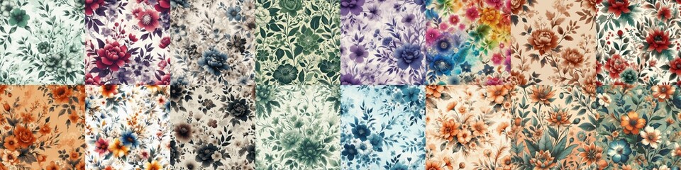 beautiful flowers in ink draw style. AI generated illustration