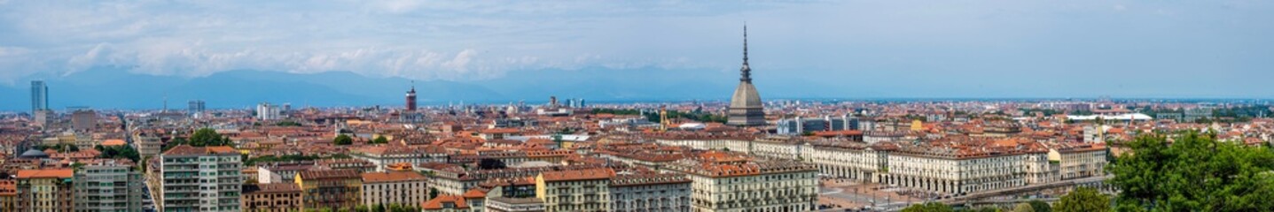 Naklejka premium view from Mont Cappuccini in Turin