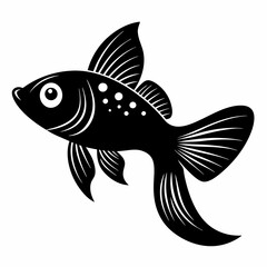 Guppy Black silhouette