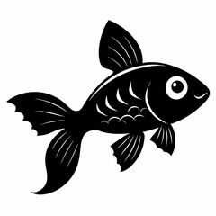Guppy Black silhouette