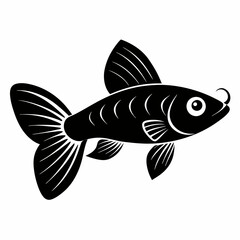 Guppy Black silhouette