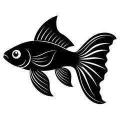 Guppy Black silhouette