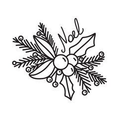 illustration of a noel decoration