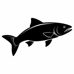 Trout Black silhouette