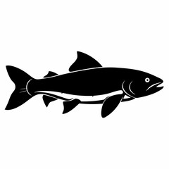 Trout Black silhouette