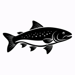 Trout Black silhouette