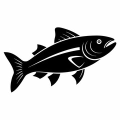 Trout Black silhouette