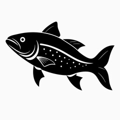 Trout Black silhouette
