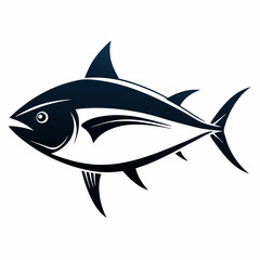 Obraz premium Tuna Black silhouette
