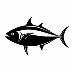 Obraz premium Tuna Black silhouette