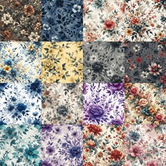 beautiful flowers in ink draw style. AI generated illustration