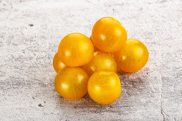 Ripe tasty yellow cherry tomato