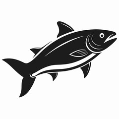 Salmon Black silhouette