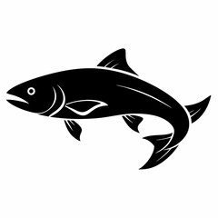 Salmon Black silhouette