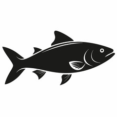 Salmon Black silhouette