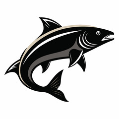 Salmon Black silhouette