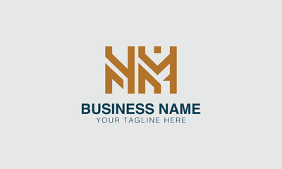 NM N nm initial logo | initial based abstract modern minimal creative logo, vector template image. luxury logotype logo, real estate homie logo. typography logo. initials logo