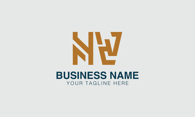NV N nv initial logo | initial based abstract modern minimal creative logo, vector template image. luxury logotype logo, real estate homie logo. typography logo. initials logo