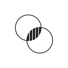 merge icon design, isolated on white background, vector illustration