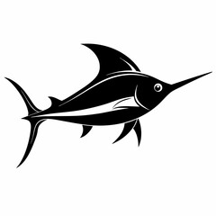 Swordfish Black silhouette