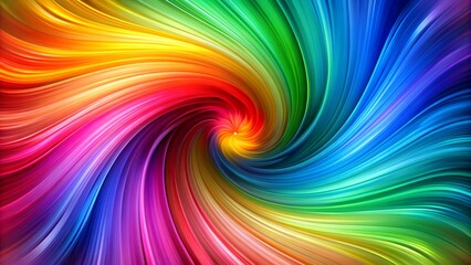 Ethereal Dance of Color: A Symphony in Rainbow Hues  Generative AI
