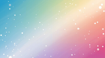 Fototapeta premium Gradient background with multicolor rainbow stripes and white dots. Generative AI 