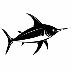 Swordfish Black silhouette