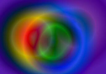 Elipses en colores brillantes. Fondo abstracto
