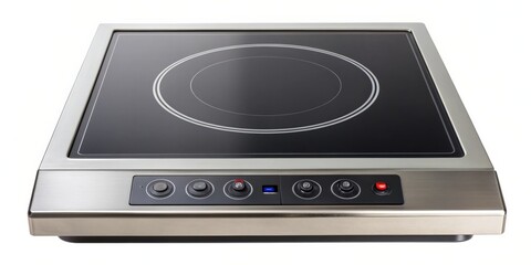 Fototapeta premium An efficient and modern electric induction cooker, cooking appliance, kitchen, technology, modern, electric, induction