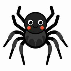 Cute Spider Vector Illustration - Cartoon, Clipart, and Line Art Design