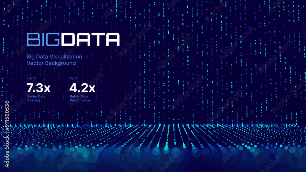 Aufkleber Digital Technology Speed Connect Tech Particles Background. Cyber Nano Innovation Concept. Abstract Communication. Global Network Connection. AI Big Data Vector Illustration.