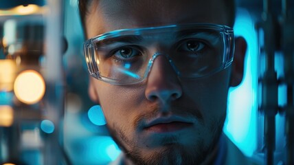 Close-up portrait of a young Polish male engineer