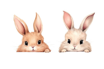 Obraz premium PNG Two rabbit rodent mammal animal.