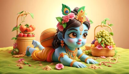 Naklejka premium Lord Krishna