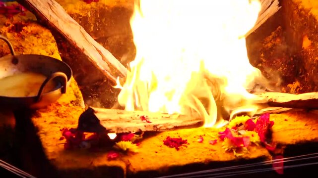 Indian wedding fire rituals 