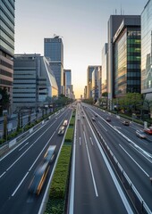 Urban Cityscape Background With Modern Skyline in Metropolitan Environment