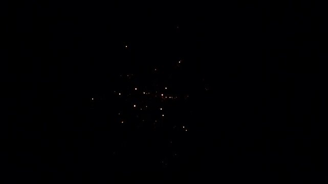 Explosion with fire crackers