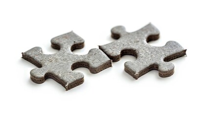 Obraz premium Four interconnected jigsaw puzzle pieces
