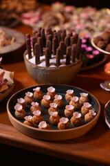close up of candies, candies in a box, candies in a box, close up of chocolate candies, sweets...