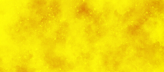 beautiful yellow watercolor background with glitter particles, yellow grunge texture background for wallpaper, invitation, cover and design, blur and defocused Yellow golden bokeh lights background.	