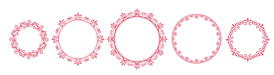 ハロウィンのフレームデザインセット